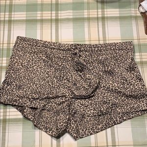 NY&C Satin Animal-print Shorties